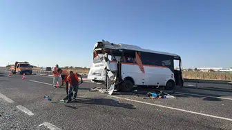 Tekirdağ Ergene yolunda zincirleme kaza 29 yaralı