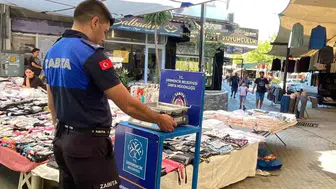 Germencik pazarında hileli tartıya karşı terazi dönemi