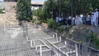 Hatay Ovakent'te yeni cami için ilk harç döküldü