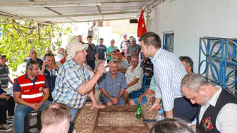 Bodrum Belediye Başkanı Mandalinci Karaova köylerinin nabzını tuttu