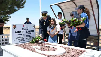 Şehit polis Ahmet Şahan memleketinde dualarla anıldı