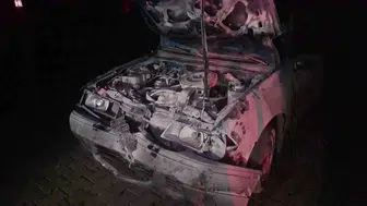 Zonguldak yolunda mandalarla çarpışan otomobil hurdaya döndü