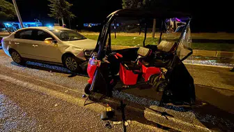 Tavşanlı yolunda korkutan kaza: Elektrikli bisikletli iki kişi hastanelik oldu