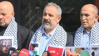 Ankara'da İsrail Büyükelçiliği önünde sert tepki: Gazetecilerin sesi yükseldi