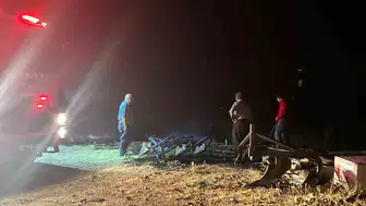 Ağılın yanı alevlere teslim oldu: Köylülerin çabası yetmeyince itfaiye devreye girdi