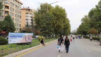 Eskişehir'de trafik sustu, sokaklar vatandaşın neşesiyle doldu