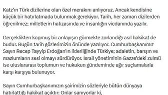 İletişim Başkanı Duran'dan İsrail'e sert çıkış: Tarih dizilerden değil vicdanlardan öğrenilir