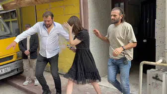 Samsun'da yürekleri ağza getiren anlar: Çatıdaki yabancı uyruklu kadını esnaf kurtardı