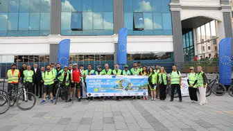 Van'da pedal çevirenler daha yaşanabilir bir gelecek için buluştu