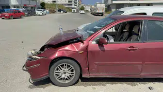 Samsun'da baba ve oğlunun karıştığı trafik kazası yürekleri ağza getirdi