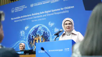 Emine Erdoğan'dan New York'ta dijital dünyada çocuk koruma çağrısı: Tasarımın merkezine güvenliği koymalıyız