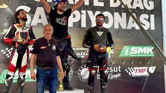 Kepez'de asfalt ağladı: Motor sporlarının kalbi drag pistinde attı