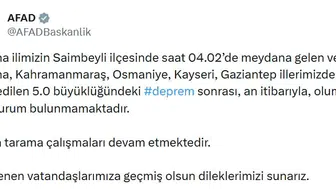 Sabahın ilk ışıklarında bölgeyi sarsan deprem: Adana merkezli sarsıntı çevre illerde de hissedildi