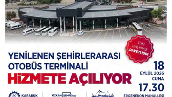 Karabük'te ulaşım vizyonu: Modern terminal kapılarını resmen açıyor