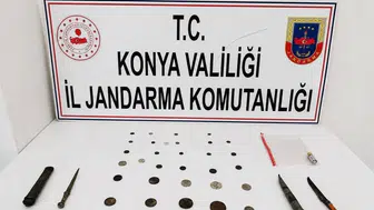 Konya'da define avcılarına jandarma engeli: Kazı malzemeleriyle suçüstü yakalandılar