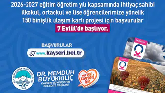 Kayseri'de öğrencilerin okul yolundaki en büyük destekçisi: Başvurular için geri sayım başladı
