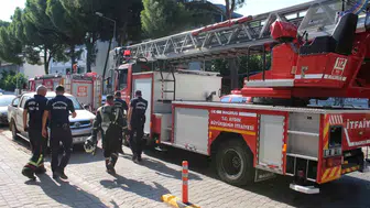 Efeler'de apartman sakinlerini sokağa döken korku dolu anlar