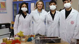 Bolu'da mutfak atıkları laboratuvarda hayat buldu: Çöpe gidecek yağlar sabuna dönüştü
