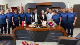 Çermik’te Zabıta Teşkilatı İçin Özel Gün: Başkan Karamehmetoğlu Makamında Ağırladı