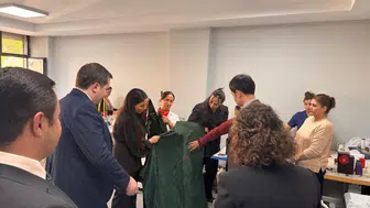 Şırnaklı kadınların el emeği protokolün yakın markajında