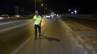 D-400 kara yolunda dehşet anları: 400 metre sürüklenen motosiklet kazasında ağır bilanço