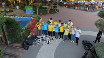 Tekirdağ'da alışılmışın dışında bir gün: Hem spor yaptılar hem de çevreyi temizlediler