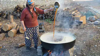 Torosların asırlık mirası: Odun ateşinde saatlerce süren pekmez mesaisi