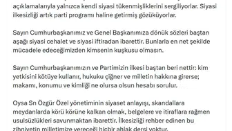 AK Parti'den Özgür Özel'e sert tepki: Siyasi tükenmişliğin dışa vurumu