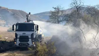 Erzincan'da korkutan alevler: Çayyaka köyünde tarım arazileri küle döndü