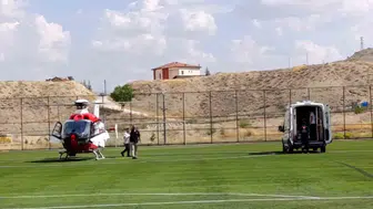97 yaşındaki hastanın imdadına gökyüzünden gelen yardım yetişti