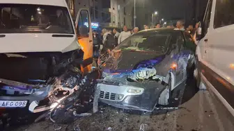 Çerkezköy'de alkollü sürücü dehşeti: Kavşakta başlayan kaza park halindeki araca çarparak durabildi