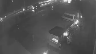 Gültepe kavşağında geceyi aydınlatan korku dolu anlar