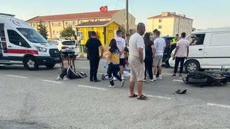 Keşan'da dönüş manevrası faciaya dönüştü: İki kişi hastanelik oldu