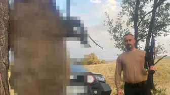 Yozgat'ta çiftçinin korkulu rüyası sona erdi: Yarım tona yaklaşan devasa yaban domuzu avlandı