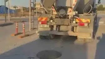 Bursa trafiğinde pes dedirten ihmal: Beton mikseri yolu şantiyeye çevirdi