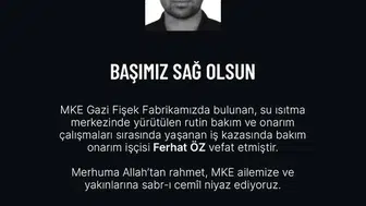 Gazi Fişek Fabrikası’nda rutin bakım faciaya dönüştü: Bir işçi hayatını kaybetti
