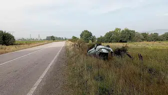 Tokat kara yolunda korkutan kaza: Direksiyon hakimiyetini kaybetti, aracı ters döndü