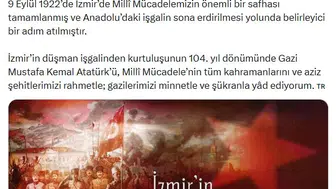 Milli Mücadele'nin dönüm noktası: 9 Eylül'ün 104. yılına özel mesaj