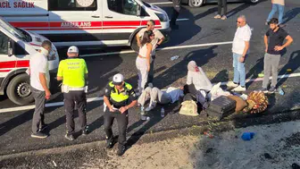 Elmadağ'da dehşet anları: Kontrolden çıkan araç ortalığı savaş alanına çevirdi