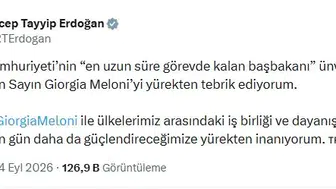 Erdoğan'dan Meloni'ye tarihi başarı için özel kutlama mesajı