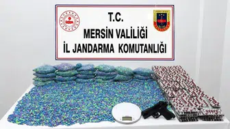 Mersin'de zehir tacirine jandarma tokadı: 70 bin hapla yakalandı