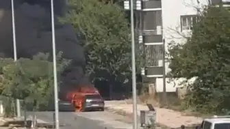Batman'da korku dolu anlar: Seyir halindeki otomobil alevlere teslim oldu