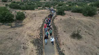 Manisalılar Kula'nın gizemli rotalarında sağlık için yürüdü