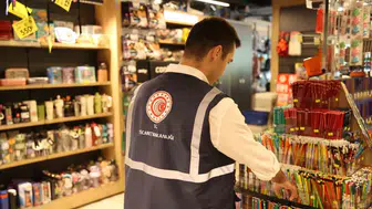 Denizli'de okul alışverişi öncesi sıkı takip: 5 bin ürün mercek altında