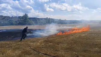 Eflani'de korkutan anız yangını: Ekipler alevlerin önünü kesti