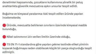Çocuklar için gizli tehlike: O popüler anahtarlık piyasadan toplatılıyor