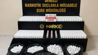 Denizli narkotik ekiplerinden dev darbe: 100 bini aşkın hapla yakalandılar