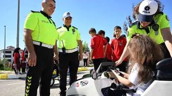 Minik öğrencilerin trafik karnesi: Elazığ'da saha eğitimi başladı