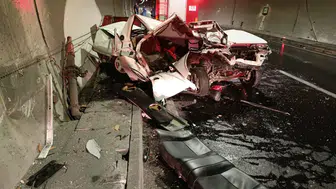 Bilecik yolunda dehşet anları: Otomobil traktöre arkadan çarptı
