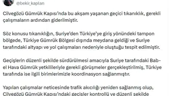 Cilvegözü Gümrük Kapısı'nda trafik akışı normale döndü